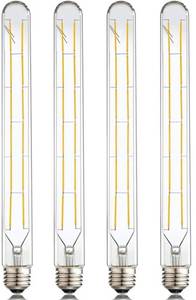 lot 44205 image: Leools LED Tube Bulbs,T10 Tubular Edison Style LED Filament Bulb, 12W Dimmable Antique LED Bulb,