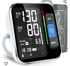 lot 44208 image: Blood Pressure Monitors for Home Use Upper Arm, Accurate Cuff 8.7�-15.7� Monitor with Large Backlight Display 2 Users 240 Sets Memory & HR Detection, Digital BP Machine with Carrying Case