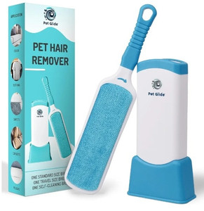 lot 44211 image: Lint and Pet Hair Remover - Lint Rollers for Pet Hair, Dog Hair Remover- Lint Remover Brush - Double Sided Self Cleaning Loose Hair Catcher for Pet, Hair Cleaner for Clothes, Sofa, Carpet - Blue
