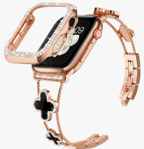 lot 44213 image: diamond metal band adds sparkle to your watch