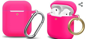 lot 44230 image: MOLOPPO Case Cover Compatible with AirPods, Soft Silicone Protective Cover with Keychain for Women Men Compatible with Apple AirPods