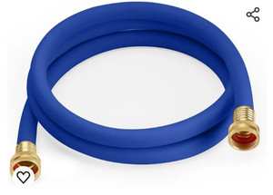 lot 44248 image: WADEO Short Garden Hose 58 in x 6 ft, Female to Female Hose Connector, All-Weather Water Hose, Garden Leader Hose Fit for Liberty Basics Models 510, 512, 514