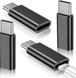 lot 44268 image: Temdan 4 Pack Lightning to USB C Adapter for iPhone 1516 Pro16 Pro MaxPlus,Samsung S24, Serial Adapter,Type C Charger Connector Cable,for iPhone 1615 Charger,iPhone 1615 Accessories - Black