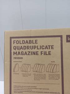 lot 44290 image: FOLDABLE QUADRUPLICATE MAGAZINE FILE