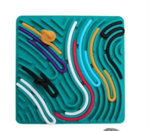 lot 44299 image: Busy Sensory Activity Board, Silent Silicone Fidget Toy for Calming, Stress, Anxiety, ADHD & Autism, Toy Gift for Kids & Adults, Green