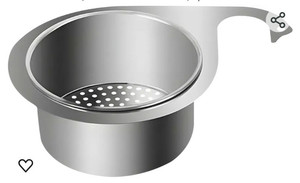 lot 44378 image: Stainless Steel Swan Sink Strainer Basket, Sink Strainer Fit for All Sink Drain Basket, Multi-Functional Stainless Steel Draining Basket for Sink Quick Drain Kitchen Tools