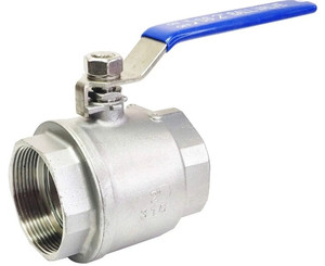 lot 44408 image: 2 Female Ball Valve NPT Thread 316 Stainless Steel Full Port Ball Valve WOG1000 US Stock