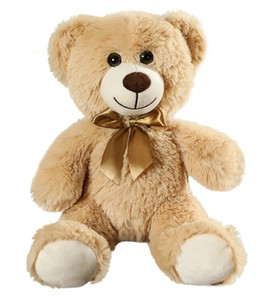 lot 44410 image: Plush Teddy Bear Cute Stuffed Animal Bear with Bow Plush Toys