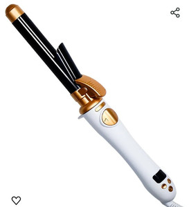 lot 44460 image: 1 Inch Rotating Curling Iron, 360° Automatic Curling Iron, Instant Heat Wand for All Hair Style, Dual Voltage, Auto-Off