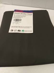 lot 44506 image: A14EXPERT GRILL OFFSET SMOKER COVER WATERPROOF GRILL COVER 56.5 INCH BLACK