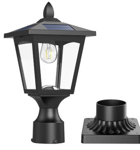 lot 44516 image: (609) Solar Post Lights, 6000K Dusk to Dawn Solar Lamp Post Light with Pier Mount Base, Solar Post Lights Outdoor Waterproof for Garden Yard Landscape Pole Pillar, Outside Decorative Lamp(
