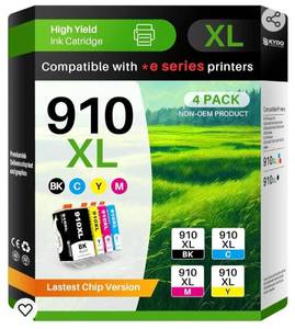 lot 44526 image: 910XL Ink for 910XL Ink Cartridges Combo Pack Replacement
