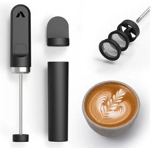 lot 44529 image: Subminimal NanoFoamer V2 Performance Milk Foamer  NEW Model Edition  Waterproof, Dual-Speed, Stainless Steel  Microfoamed Milk in 30 Seconds, Barista-Style Coffee Drinks Home