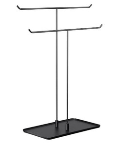 lot 44548 image: Jewelry Stand Aesthetic Necklace Holder Metal Necklace Organizer for Home Decor, Black