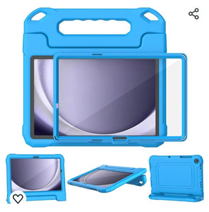 lot 44558 image: SUPLIK Kids Case for Samsung Galaxy Tab A9 Plus 11 Inch 2023 (SM-X210X216X218), Galaxy Tab A9 11 Case with Screen Protector, Durable Shockproof Lightweight Handle Stand Cover for Kids, Blue