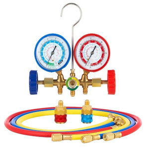lot 44574 image: Orion Motor Tech 5FT AC Diagnostic Manifold Freon Gauge Set