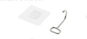 lot 44601 image: Large Adhesive Hooks