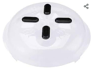 lot 44605 image: Magnetic Microwave Splatter Cover, Clear Microwave Cover for Food - Vented & Magnetic