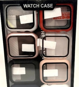 lot 44631 image: Tempered Glass Watch Case That fits Apple Watch
