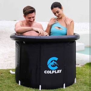 lot 430 image: Colplay Large Portable Outdoor Cold Plunge Tub, Freestanding Multi-Layer Cold