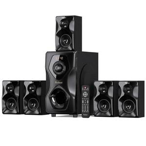lot 46007 image: Bobtot Surround Sound Speakers Home Theater Systems - 700 Watts Peak Power 5.12.1Wired Stereo Speaker System 5.25 Subwoofer Strong Bass with Bluetooth HDMI ARC Optical Input - Retail $152.99