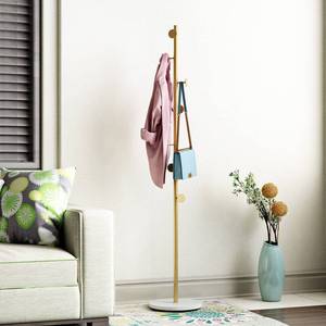 lot 46034 image: DOORXIFO Gold Coat Racks, Metal Coat Rack Freestanding with Hooks, Entryway Coat Rack Stand, Coat Racks with Marble Base, Coat Tree for Hanging Clothes, Hats, Bags