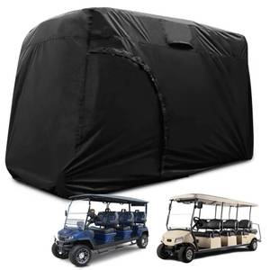 lot 46038 image: Joymo Golf Cart Cover 68 Passenger��95-156 Golf Club Car Rain Covers 4 Passenger��Waterproof EZ GO Golf Cart Accessories,Outdoor Seat Covers Evolution Protective Cover��156 L x 55 W x 79 H�� - Retail $82.65