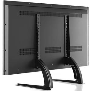 lot 51251 image: Rfiver Universal Table Top TV Stand Base TV Legs with Height Adjustment fits Most 32-55 Inch LCD LED Flat Screen TVs, Max VESA 800x400 mm, TV Feet Mount Holds up to 88 lbs, Black