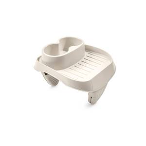 lot 51257 image: Intex PureSpa Attachable Cup Holder for Spa Wall, Pool and Hot Tub Accessory for Drinks that Holds 2 Standard Sized Beverages, Tan