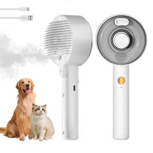lot 51317 image: Cat Steam Brush for Shedding Spritz Defur Comb for Cats Cloud Care Cat Brush for Indoor Cats Shedding Steam Cat Brush for Long Short Hair Cats Dogs 2024 New Spray Pet Grooming Brush for Massage Clean
