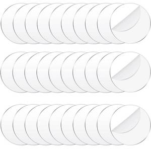 lot 51347 image: 30 Pieces Acrylic Disc Clear Acrylic Circle Blanks Round Acrylic Sheets Transparent Acrylic Ornament Blanks Round Acrylic Disk for Halloween Thanksgiving Christmas New Year DIY Art Crafts(4 Inch)