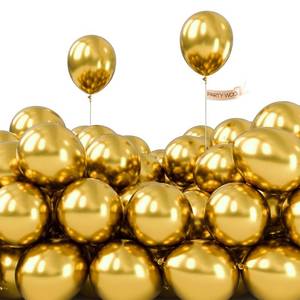 lot 51359 image: PartyWoo Metallic Gold Balloons, 50 pcs 5 Inch Gold Metallic Balloons, Gold Balloons for Balloon Garland or Balloon Arch as Party Decorations, Birthday Decorations, Baby Shower Decorations, Gold-G101