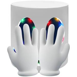 lot 51375 image: Sonjjang Design Hanbok Halloween LED DJ Mask, Music Festival Halloween Party Costumes Cosplay Light Up Full Head Mask Helmet Toys for Men Women Kids Party Supplies