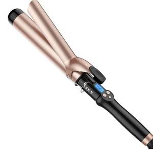 lot 51386 image: IKV1 12 inch Extra Long Barrel Curling Iron, 1.5 Inch Large Barrel for Long Hair Ceramic Tourmalin