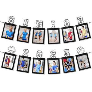 lot 51400 image: Fanfanwin Senior Night Party Decorations Volleyball Graduation Decorations Senior 2025 Photo Banners Hanging Ornament for High School College Graduation Sport Theme Party Supplies