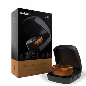 lot 51471 image: DAddario Violin Rosin - Cello Rosin - Kaplan Premium Light Rosin with Case for Violin, Viola, Cello - For Horsehair or Synthetic Bows