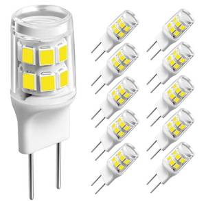lot 51486 image: SSXBF G8 LED Bulb 3W T4 JCD Type Bi-Pin Base 120V 20-25W Halogens Replacement for Puck Light,Under Cabinet Light,Under Counter Kitchen Lighting (Daylight White 10 Pack)