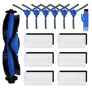 lot 51494 image: Spare Accessories Compatible with eufy 11S, 25C, 30C Slim Robotic Vacuum Cleaner NOT for MaxGL Series Replacement Parts Include 1 Roller Brush 6 Edge Brushes 6 Filter Foam Kit
