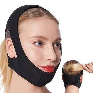 lot 51505 image: Anti Snoring Chin Strap��Chin Lipo Compression Garment��Post Surgical Chin Strap��Anti Snoring Devices Chin Strap for Men&Women(Black)