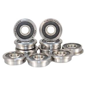 lot 51508 image: KABOBEARING F695-2RS Flanged Ball Bearing ABEC-9 5x13x4mm Double Rubber Sealed (GCr15) Chrome Steel Bearings F695RS for 3D Printer 10pcs
