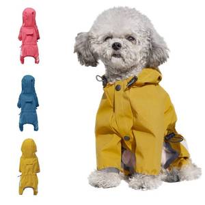 lot 51535 image: Cosibell Dog Raincoat, Waterproof Doggie Raincoats with Hood for Small Medium Dogs, Dog Rain Jacket with Reflective Strap, Lightweight Jacket with Hole(XL, Yellow)