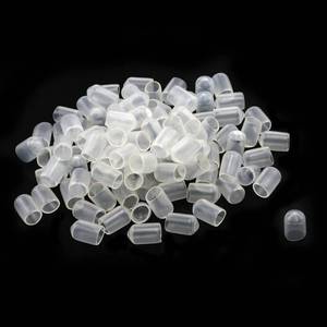 lot 51548 image: Tsnamay 100Pcs PVC End Caps High Temperature Resistance Flame Retardant Insulation,Screw Protector Caps Bolt Covers PVC Bolt Covers Caps,8mm Clear