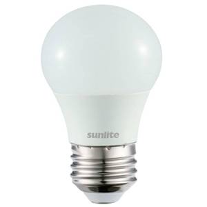 lot 51551 image: Sunlite 80218-SU LED A15 Refrigerator Light Bulb, 5.5 Watts (40W Equivalent), 450 Lumens, Medium Base (E26), Dimmable, Frosted Finish, UL Listed, Energy Star, 40K - Cool White, 1 Pack