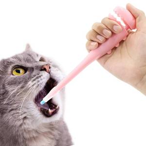 lot 51554 image: QIYADIN Pet Pill Shooter for Cat, Dog Pill Shooter Cat Pill Gun, Cat Tablet Soft Tip Syringe Pet Medical Feeding Dispenser Tool for Small Animals (Pink)