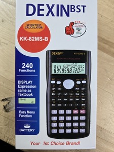 lot 6270109 image: Portable KK-82MS-B School Student 240 Functions Calculator 12 Digits Display Scientific Calculator
