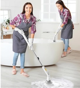 lot 6270129 image: Electric Spin Scrubber Kh8, 2024 Upgrade Cordless Shower Scrubber 8 Replacement Head, 1.5H Bathroom Scrubber Dual Speed, Shower Cleaning Brush with Extension Arm for Bathtub Tile Floor