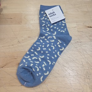 lot 6270166 image: 1 Pair Adult Confetti Print Crew Socks