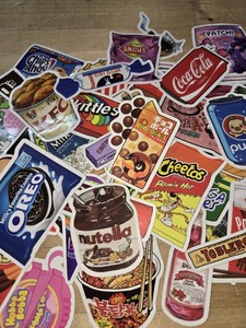 lot 6270230 image: Fast Food Stickers About 50 Count