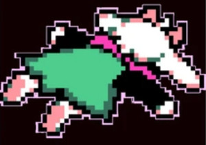 lot 6270251 image: Raleigh Splat Deltarune Character Pixel Art Rug