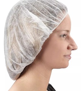 lot 6270297 image: Polypropylene Bouffant Caps - 21, White 100 Count, 10 Packs of 100